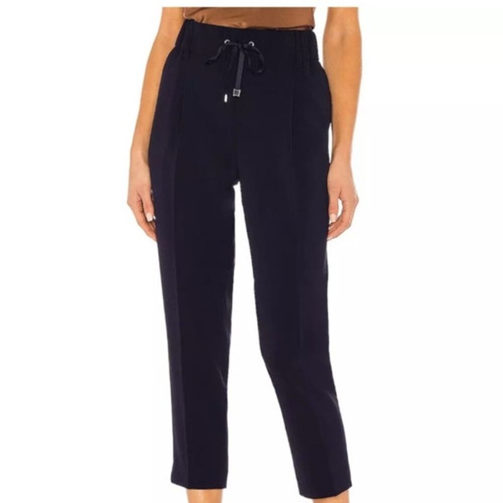 ATM Anthony Thomas Melillo Micro Twill Pants Navy Blue L Quiet Luxury Minimalist